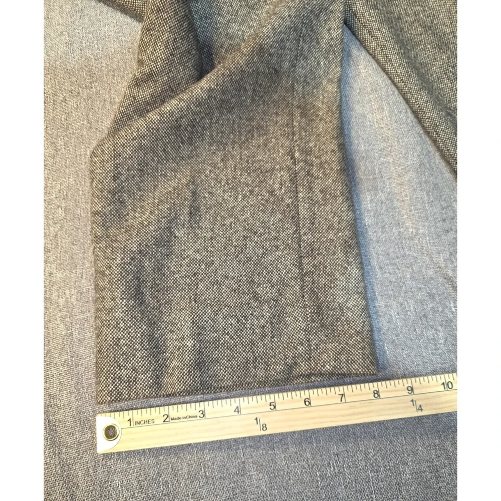 Banana Republic Mens 33x32 Pants Vintage Straight Gray Herringbone Wool Trousers